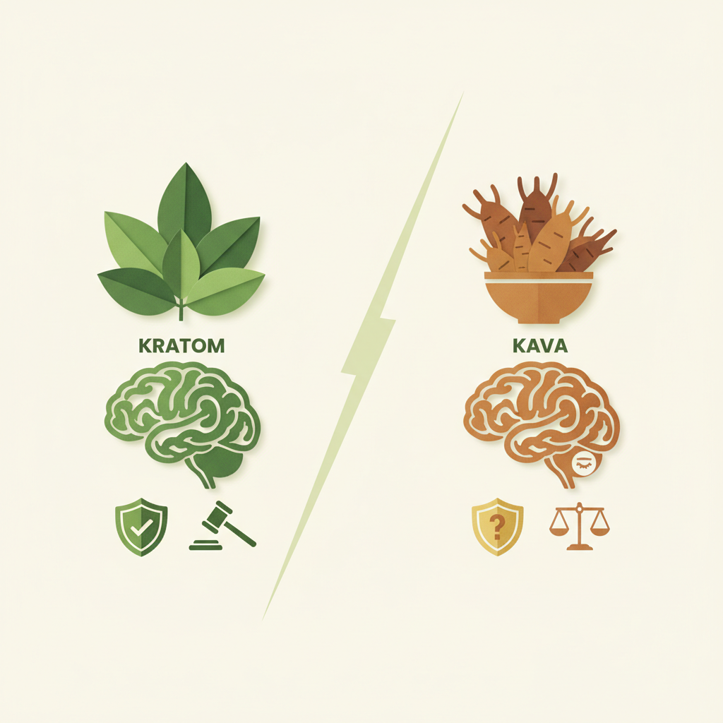 Kratom vs Kava: Effects, Safety & Legal Status Guide