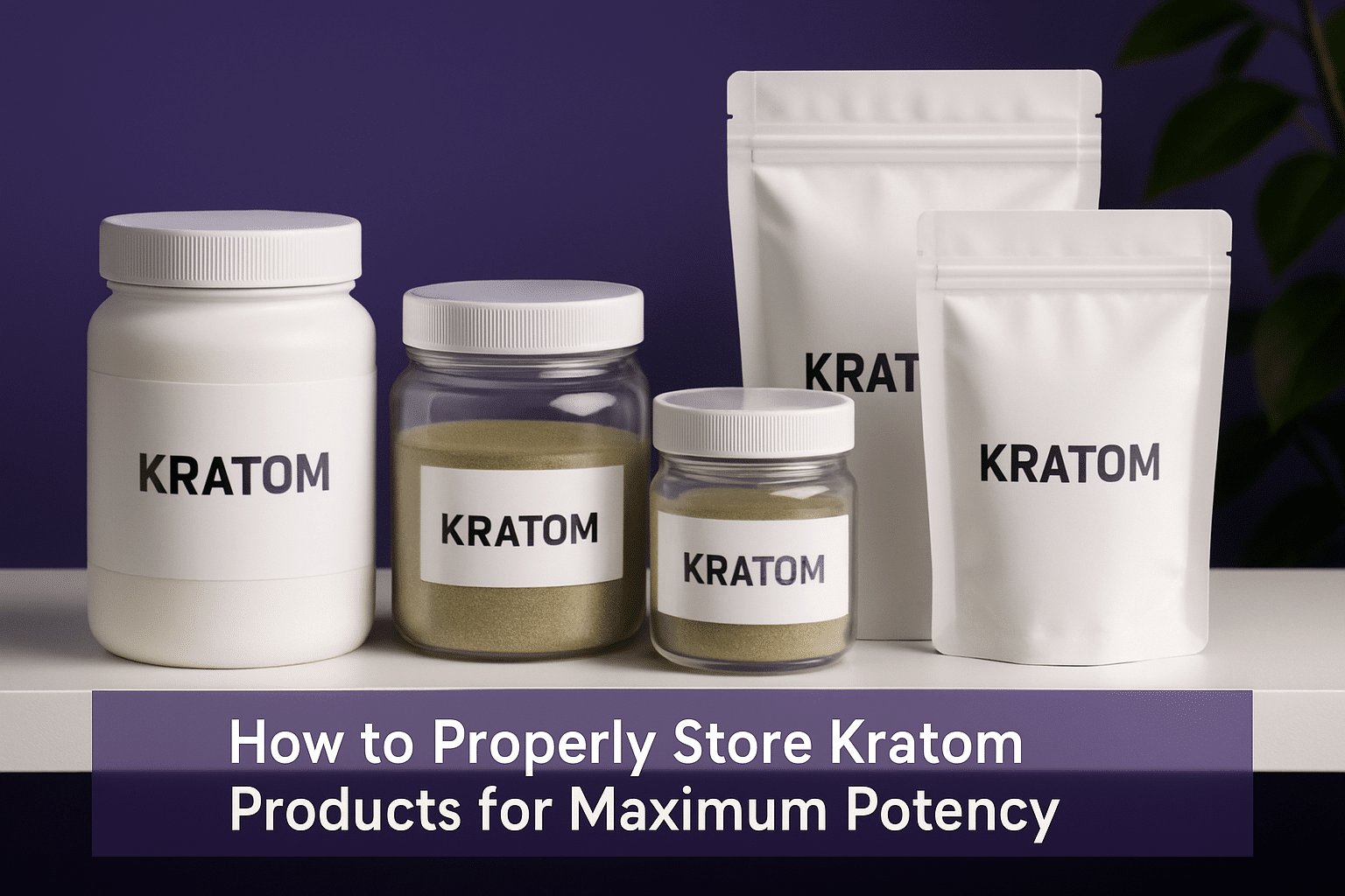 How to Store Kratom Properly for Maximum Potency