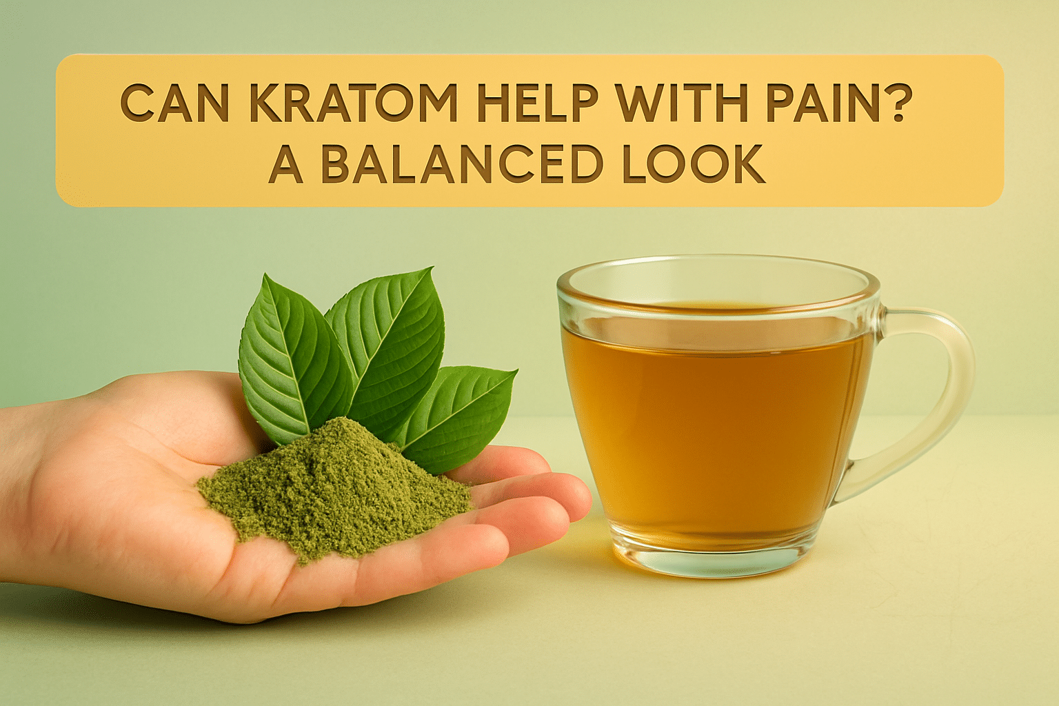 Can Kratom Help with Pain? A Balanced Look